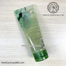 Mặt sau Sữa rửa mặt dạng gel mềm mịn da Jeju Aloe Fresh Soothing Foam Cleanser The Face Shop (150ml)