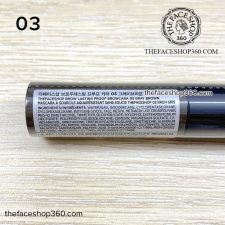 03 Gray Brown Mascara chân mày lâu trôi Brow Lasting Proof Browcara fmgt The Face Shop
