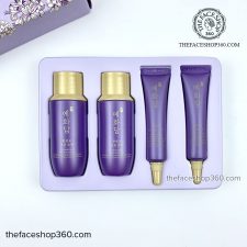 Mở hộp Bộ dưỡng trẻ hóa da Yehwadam Hwansaenggo Ultimate Rejuvenating Skincare Kit The Face Shop (4 Sản Phẩm)