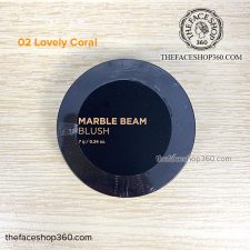 Màu 02 Lovely Coral Phấn má hồng bắt sáng Marble Beam Blusher fmgt