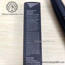 Thông tin Mascara làm dày mi Maxx' Eye Mascara 01 Mega Volume fmgt The Face Shop
