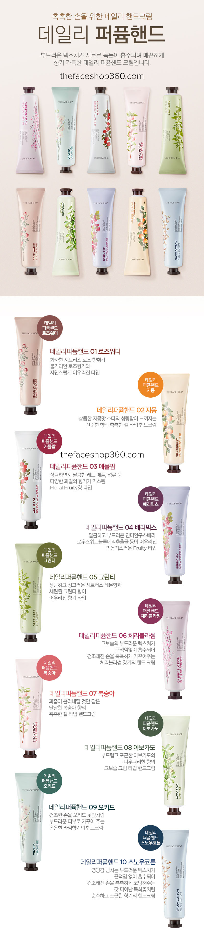 Poster Kem dưỡng da tay Bưởi Hồng Daily Perfumed Hand Cream Grapefruit (30ml)