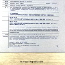 Thông tin Set Sữa rửa mặt Trị mụn Dạng bọt Dr. Belmeur Amino Clear Bubble Foaming Cleanser (1+1)