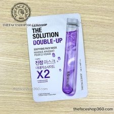 Mặt trước Mặt nạ siêu cấp ẩm phục hồi da The Solution Double Up Soothing Care Face Mask The Face Shop