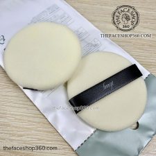 Review thực tế 2 bông phấn Round Flocked Puff fmgt The Face Shop