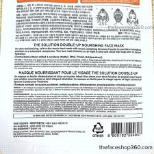 Thông tin Mặt nạ Keo ong ngừa lão hóa The Solution Double Up Nourishing Care Face Mask The Face Shop