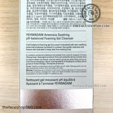 Thông tin Sữa rửa mặt Cấp ẩm dịu da Yehwadam Artemisia Soothing pH-balanced Foaming Gel Cleanser 150ml