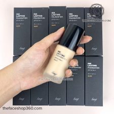 Ảnh chụp kem nền lâu trôi hiệu ứng căng bóng da Ink Lasting Foundation Glow fmgt The Face Shop (30ml)