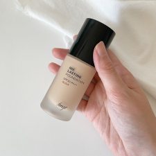 Ảnh thực kem nền lâu trôi hiệu ứng căng bóng da Ink Lasting Foundation Glow fmgt The Face Shop (30ml)