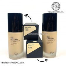 Phân loại kem nền lâu trôi hiệu ứng căng bóng da Ink Lasting Foundation Glow fmgt The Face Shop (30ml)