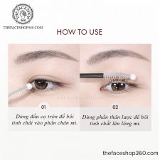 Hướng dẫn sử dụng Tinh chất dưỡng mi Maxx Eye Vegan Lash Ampoule fmgt The Face Shop