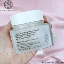 Mặt sau Kem dưỡng chống lão hóa thuần chay The Therapy Vegan Blending Cream