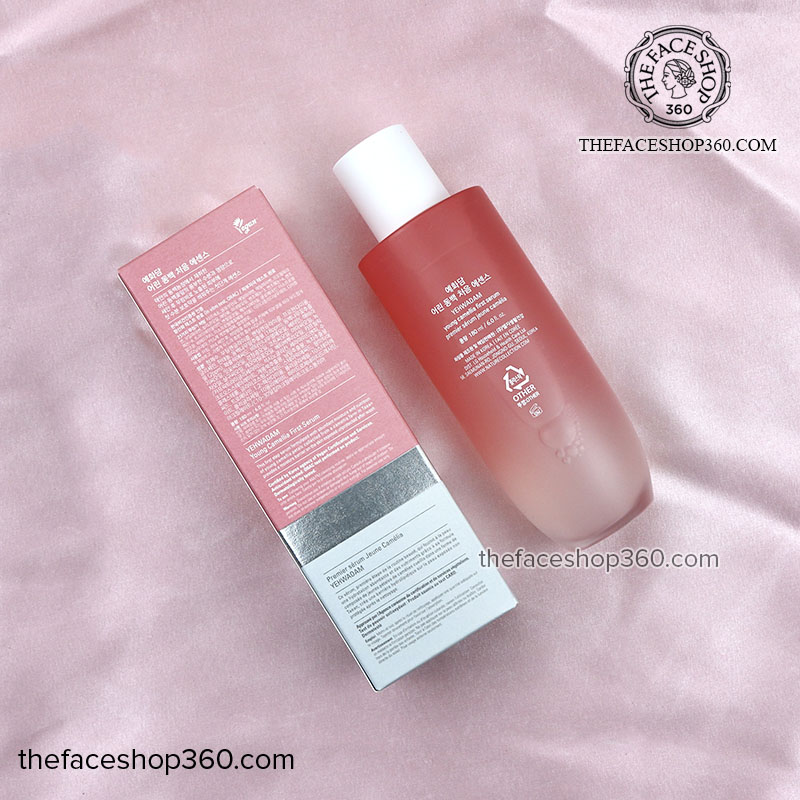 Mặt sau Nước thần trẻ hóa da Đông Y Yehwadam Young Camellia First Serum The Face Shop (180ml)