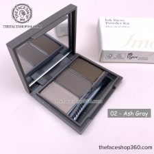 Màu 02 Bột kẻ chân mày 3 ô tự nhiên Ink Brow Powder Kit fmgt The Face Shop