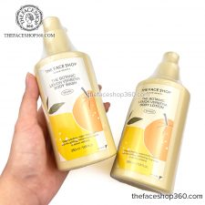 Bộ Sữa Tắm Sữa dưỡng thể trắng da The Botanic Lemon Verbena The Face Shop