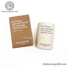 Dưỡng Môi thuần chay The Therapy Vegan Multi Lipcerin The Face Shop 15ml