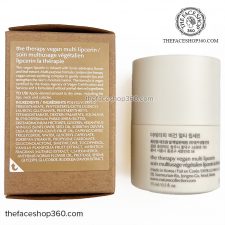 Thông tin Dưỡng Môi thuần chay The Therapy Vegan Multi Lipcerin The Face Shop 15ml
