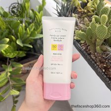 Kem chống nắng toàn thân size lớn Natural Sun Eco Family Sun Cream SPF50+ PA+++ 150ml The Face Shop