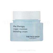 Kem dưỡng ẩm thuần chay chống nhăn mát da The Therapy Vegan Moisture Blending Cream 60ml The Face Shop