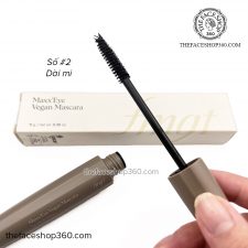 #2 Dài mi Masacara thuần chay dài và cong mi đẹp tự nhiên Maxx Eye Vegan Mascara The Face Shop