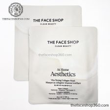 Mặt nạ thuần chay Collagen nguyên chất dưỡng da trắng sáng At Home Aesthetics Vita-Toning Collagen Mask The Face Shop