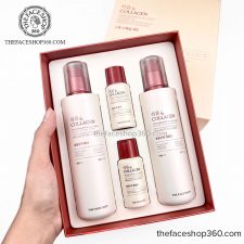 Set dưỡng săn mịn da và chống lão hóa Lựu Pomegranate Collagen Skincare Set The Face Shop
