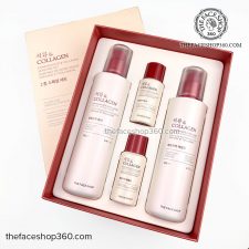 Set dưỡng săn mịn da và chống lão hóa Lựu Pomegranate Collagen Skincare Set The Face Shop