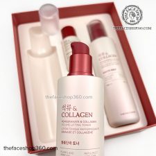 Set dưỡng săn mịn da và chống lão hóa Lựu Pomegranate Collagen Skincare Set The Face Shop
