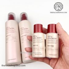 Set dưỡng săn mịn da và chống lão hóa Lựu Pomegranate Collagen Skincare Set The Face Shop