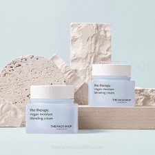Set kem dưỡng ẩm chống lão hóa thuần chay dịu da The Therapy Vegan Blending Cream Special Set The Face Shop