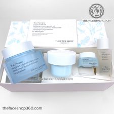 Set kem dưỡng ẩm chống lão hóa thuần chay dịu da The Therapy Vegan Blending Cream Special Set The Face Shop