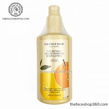 Sữa dưỡng thể mềm mịn, trắng da The Botanic Lemon Verbena Body Lotion 350ml The Face Shop