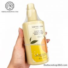 Sữa dưỡng thể mềm mịn, trắng da The Botanic Lemon Verbena Body Lotion 350ml The Face Shop