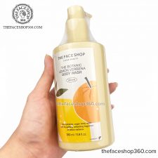 Sữa Tắm dưỡng ẩm trắng da The Botanic Lemon Verbena Body Wash 350ml The Face Shop