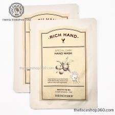 Mặt nạ chăm sóc da tay Rich Hand V Special Care Hand Mask The Face Shop