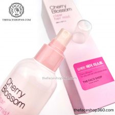 Xịt dưỡng thơm tóc Cherry Blossom Clear Hair Mist The Face Shop 200ml