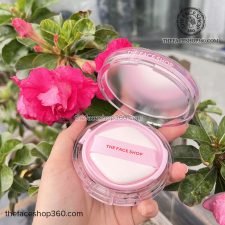 Phấn nước nâng tông thuần chay lâu trôi Dewy Lasting Vegan Tone-Up Cushion SPF33 PA++ The Face Shop