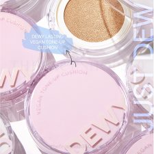 Phấn nước nâng tông thuần chay lâu trôi Dewy Lasting Vegan Tone-Up Cushion SPF33 PA++ The Face Shop