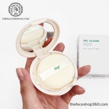 Phấn phủ nén trong suốt kiềm dầu Oil Clear Blotting Compact fmgt The Face Shop