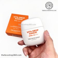 Sữa chống nắng mỏng nhẹ Vita Drop Sunquid SPF50+ PA++++ The Face Shop 50ml