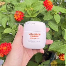 Sữa chống nắng mỏng nhẹ Vita Drop Sunquid SPF50+ PA++++ The Face Shop 50ml