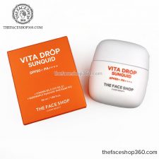 Sữa chống nắng mỏng nhẹ Vita Drop Sunquid SPF50+ PA++++ The Face Shop 50ml