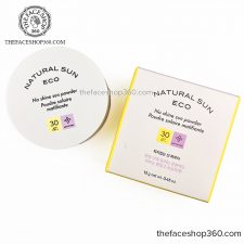 Phấn Phủ Chống Nắng Dạng Bột Natural Sun Eco No Shine Sun Powder SPF30 PA++ 13g The Face Shop