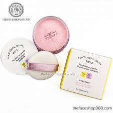 Phấn Phủ Chống Nắng Dạng Bột Natural Sun Eco No Shine Sun Powder SPF30 PA++ 13g The Face Shop