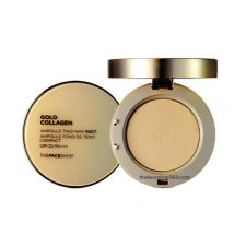 Phấn Phủ Gold Collagen Ampoule Two-way Pact SPF30++ V203 TheFaceShop